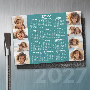 Calendário - 8 Fotos do Magnet Azul Básico