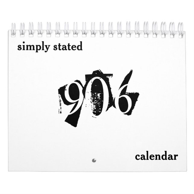 Calendário 906 Simplesmente Declarado (Capa)