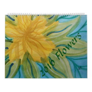 Calendário A aguarela floresce 2016