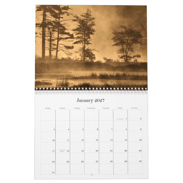 Calendário A arte da natureza (Jan 2027)