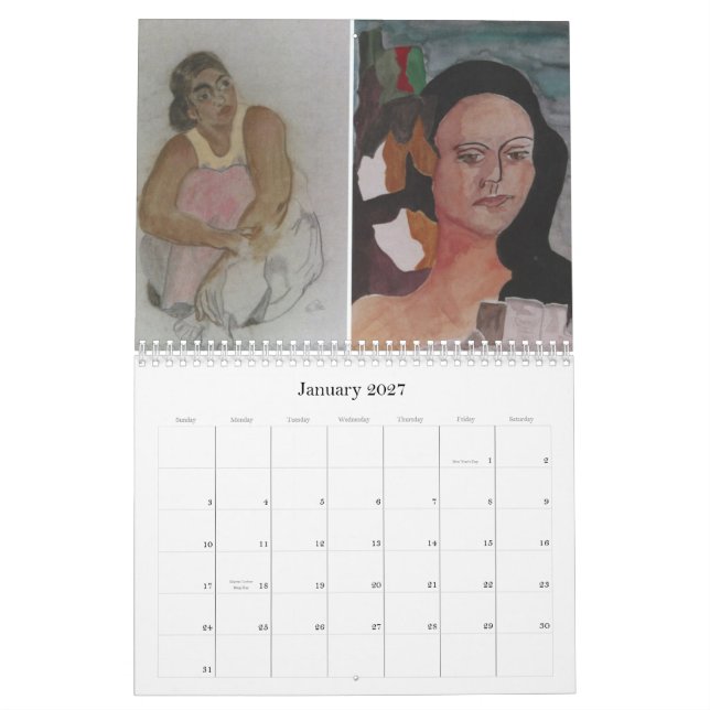 Calendário A arte de Norma Gladstone (Jan 2027)