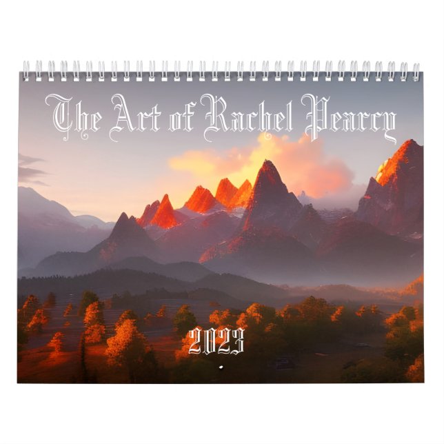 Calendário A Arte de Rachel Pearcy Calendar (Capa)