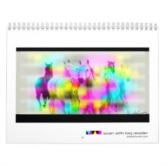 Calendário A arte do código de barras do daCosta de Bret