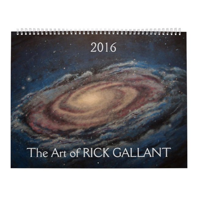 Calendário A arte do rick galharda (Capa)