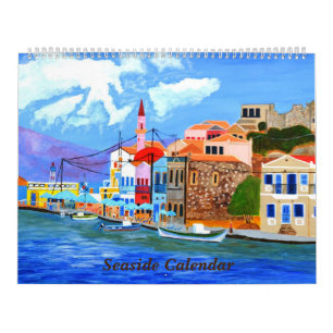 Calendário à beira-mar