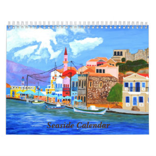 Calendário à beira-mar