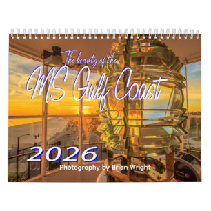 Calendário A Beleza da Costa do Golfo da MS