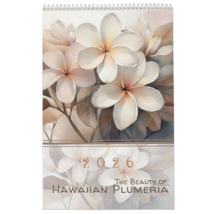 Calendário A Beleza da Plumeria Havaiana
