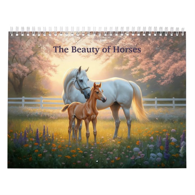 Calendário A Beleza dos Cavalos (Capa)