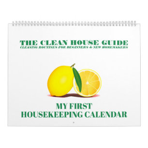 Calendário A Casa Limpa Guia Minha Primeira Família