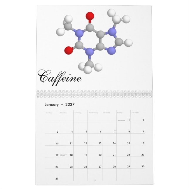 Calendário A coleção molecular 2011 (Jan 2027)