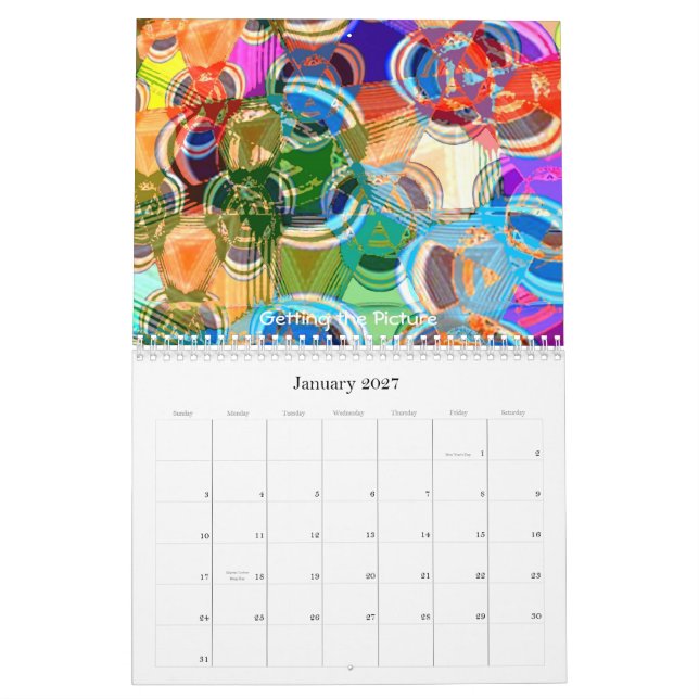 Calendário A conduzir para um Sonho, Cores e Tempo - 2011 Cal (Jan 2027)