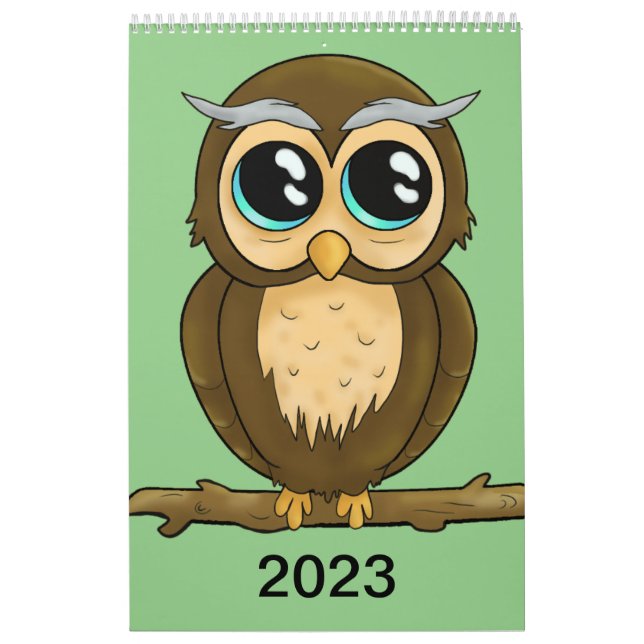 Calendário A cute calendar filled with happy characters (Capa)