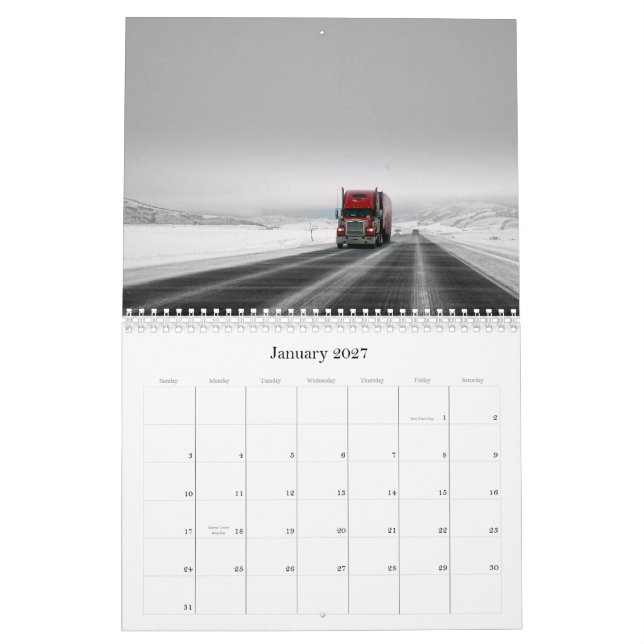 Calendário A estrada aberta (Jan 2027)
