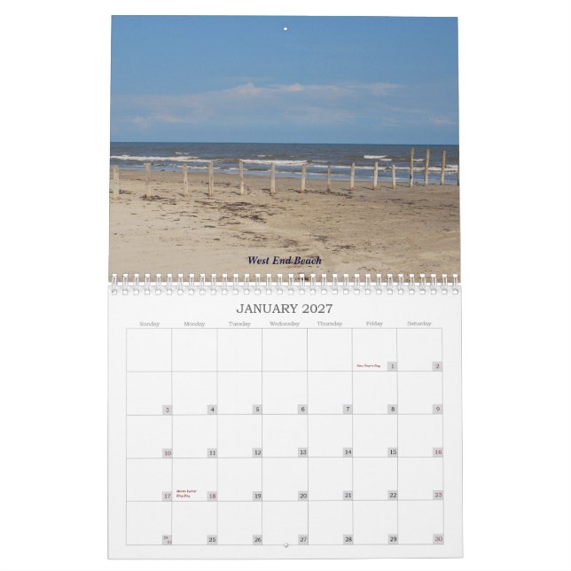 Calendário A fotografia de TeraBella apresenta Galveston, (Jan 2027)