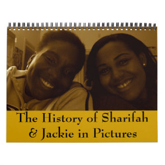 Calendário A história de Sharifah & de Jackie nas imagens