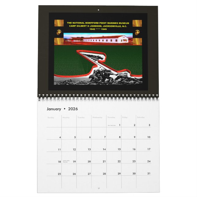 Calendário A história dos Fuzileiros de Montford Point (Jan 2026)