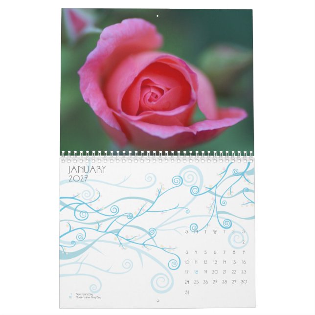 Calendário A paleta da natureza (Jan 2027)