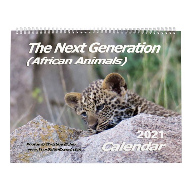 Calendário A Próxima Geração (Animais Africanos) (Duas Página (Capa)