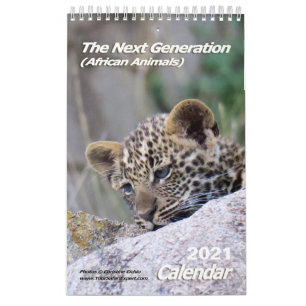 Calendário A Próxima Geração de Animais Africanos (Página