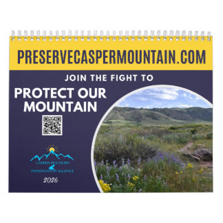 Calendário A Year at the Foot of Casper Mountain Calendar