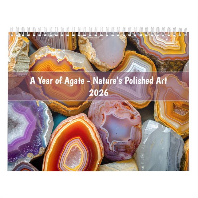 Calendário A Year of Agate – Nature’s Polished Art (Capa)