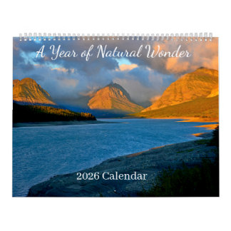 Calendário A Year of Natural Wonder 2026 Calendar