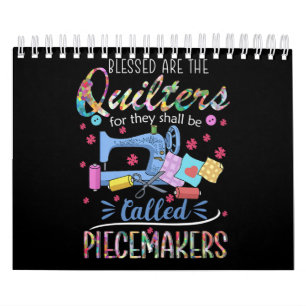 Calendário Abençoados São Os Quilters Para Eles.