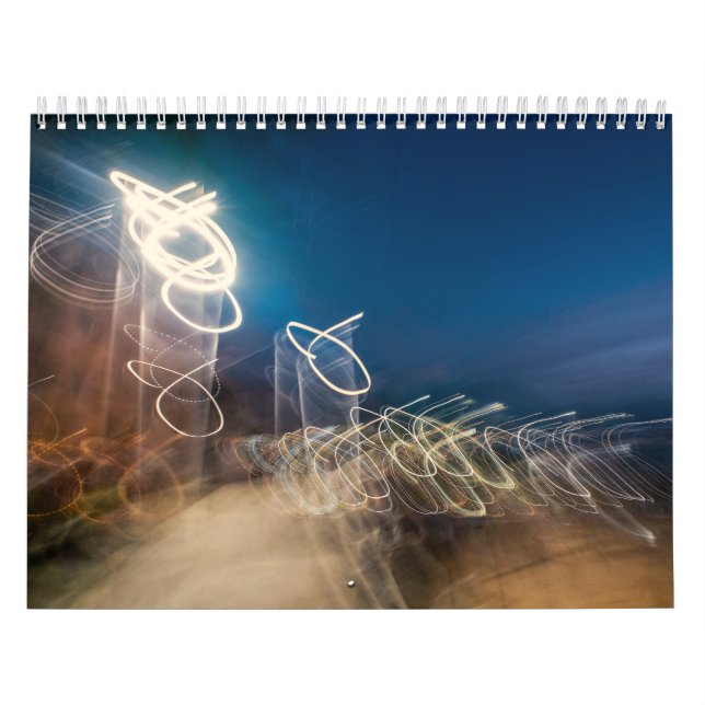 Calendário Abstract Intentional Camera Movement Night Light T (Capa)