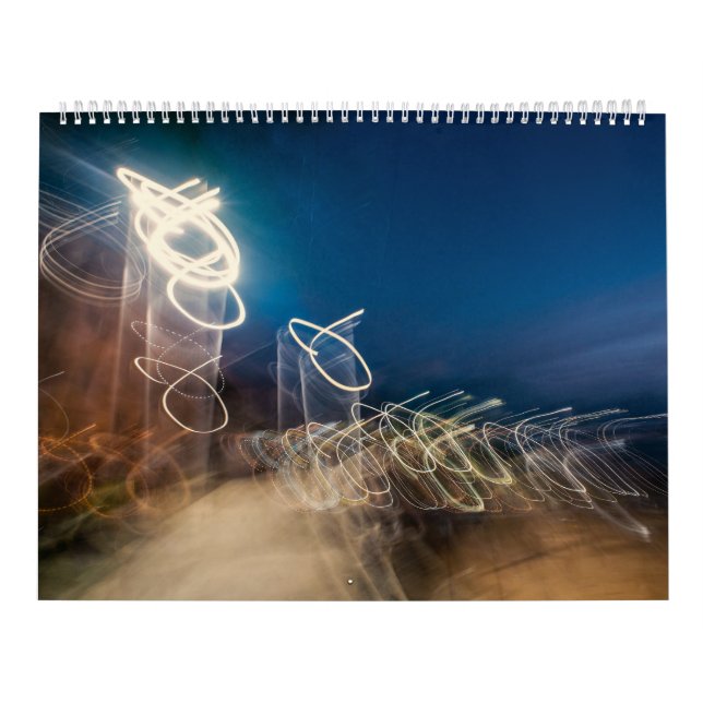 Calendário Abstract Intentional Camera Movement Night Light T (Capa)