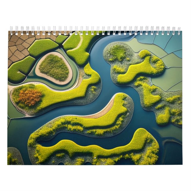 Calendário Abstract River Estuary (Capa)