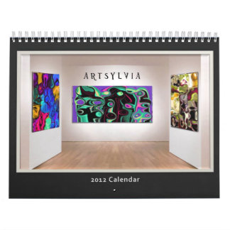 Calendário abstrato 2012 da coleção de ArtSylvia