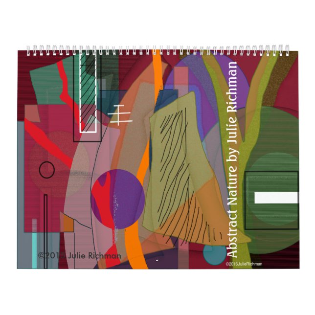Calendário abstrato das imagens (Capa)