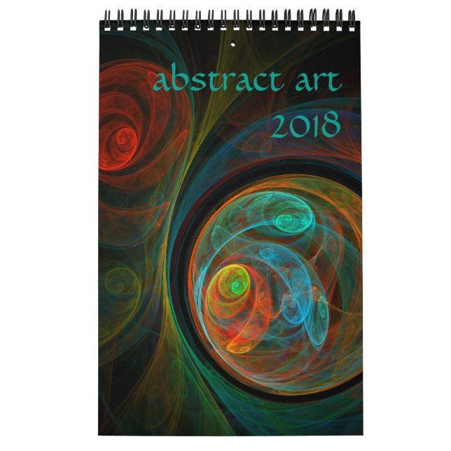 Calendário abstrato de Arte Moderna de 2018 (Capa)