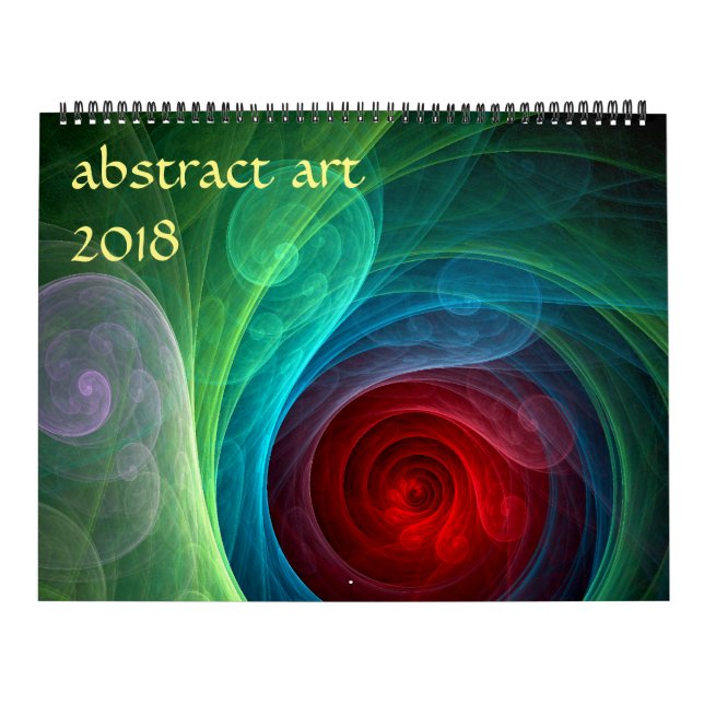 Calendário abstrato de Arte Moderna de 2018 (Capa)