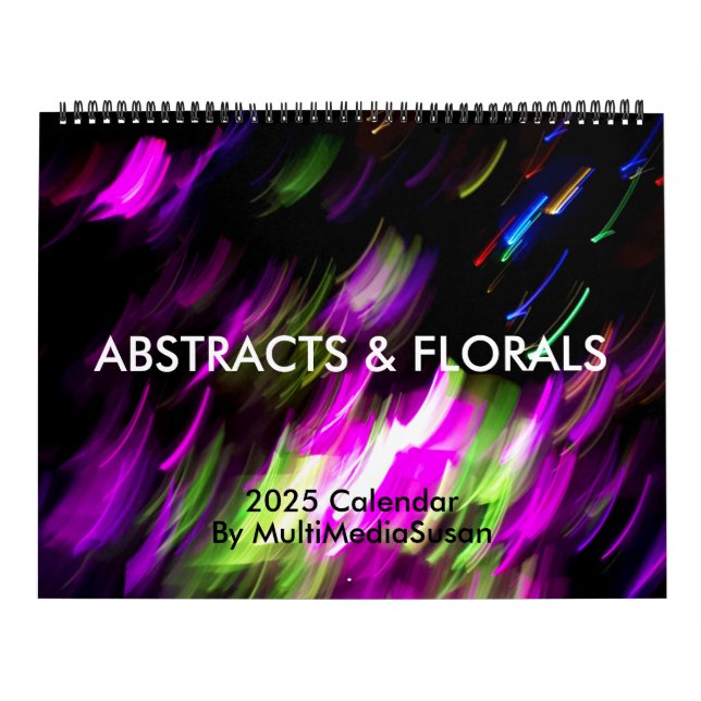 Calendário Abstrato e Floral 2025 - MultiMediaSusa (Capa)