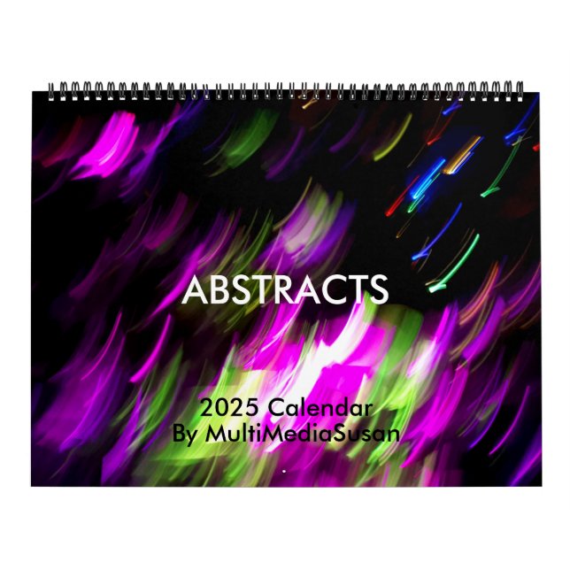 Calendário Abstrato e Floral 2025 - MultiMediaSusa (Capa)