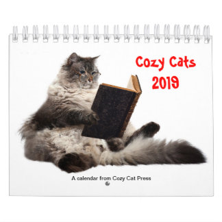 Calendário acolhedor 2019 dos gatos
