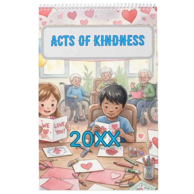 Calendário Acts of Kindness childhood Memories Calendar (Capa)