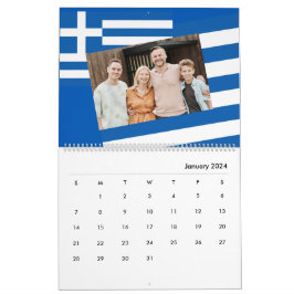 Calendário Adicionar Grécia de Fotografias Sinalizador Η μmul