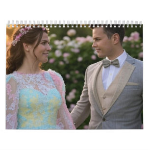 Calendário Adicionar Personalização de Foto de Casamento