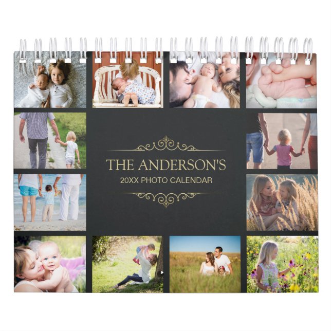 Calendário Adicionar Sua Própria Foto Personalizada Para 2 Pá (Capa)