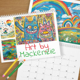 Calendário Adicione a sua arte infantil personalizada