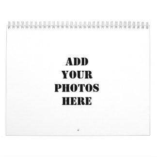 Calendário Adicione suas fotos aqui