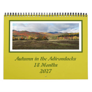 Calendário Adirondack de Cores de Outono de 18 Mes
