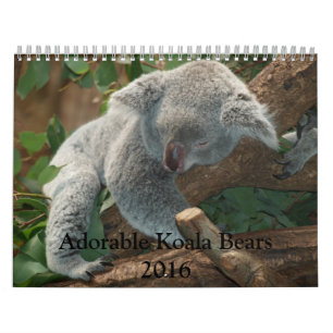 Calendário Adorable Koala Bears 2016