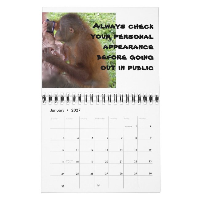 Calendário Advertência sobre o amor verdadeiro (Jan 2027)