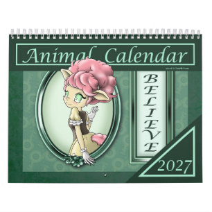 Calendário Afirmações de Anime Animal 2027
