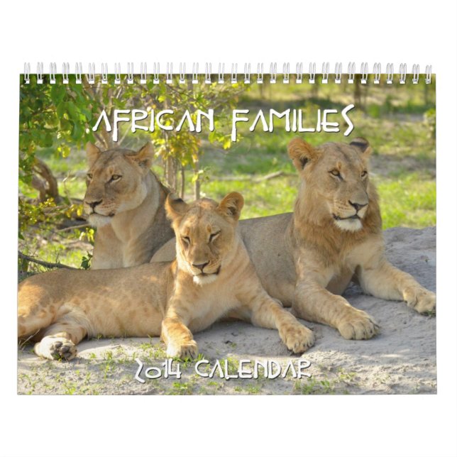 Calendário africano do costume das famílias 2014 (Capa)