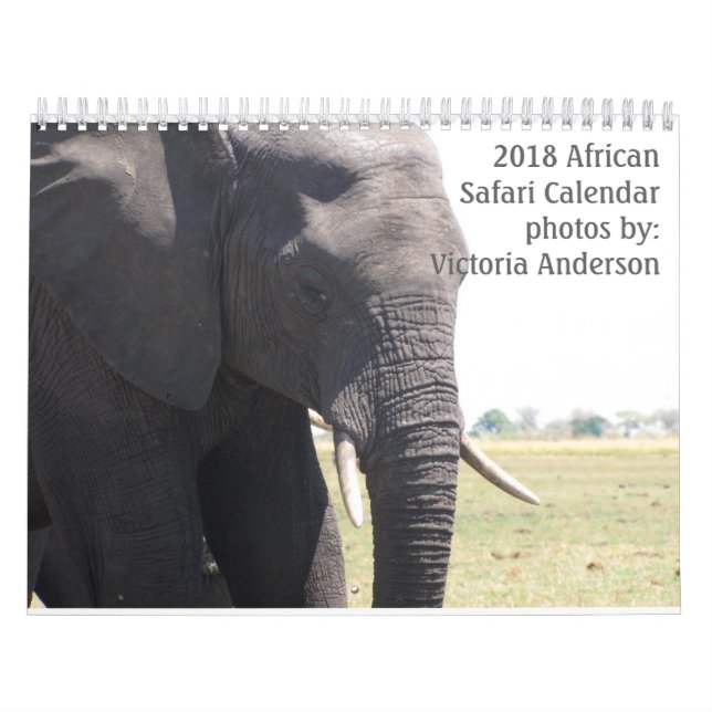 Calendário Africano Safari 2018 (Capa)